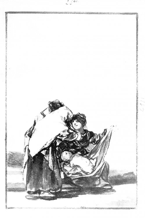 Francisco de Goya Schwarzrand Album 12 Wandbild