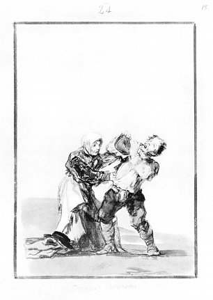 Francisco de Goya Schwarzrand Album 13 Wandbild