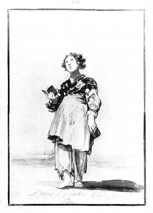 Francisco de Goya Schwarzrand Album 14 Wandbild
