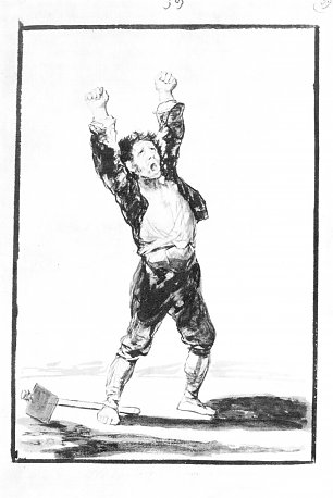 Francisco de Goya Schwarzrand Album 22 Wandbild