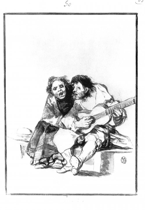 Francisco de Goya Schwarzrand Album 28 Wandbild