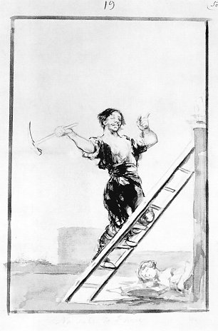 Francisco de Goya Schwarzrand Album 8 Wandbild