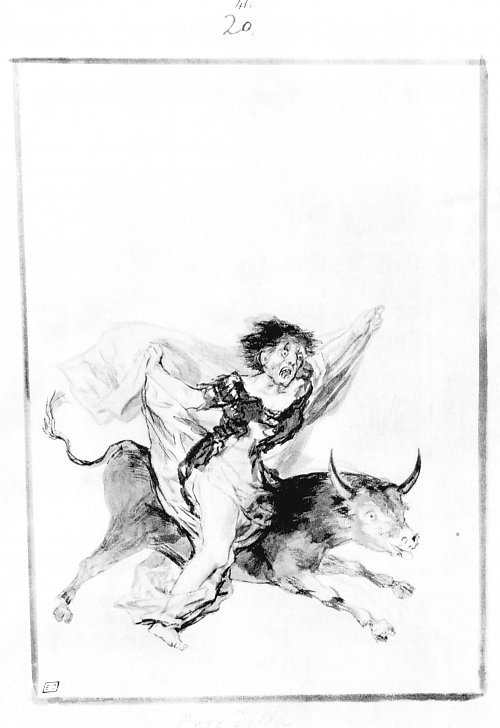 Francisco de Goya Schwarzrand Album 9 Wandbild