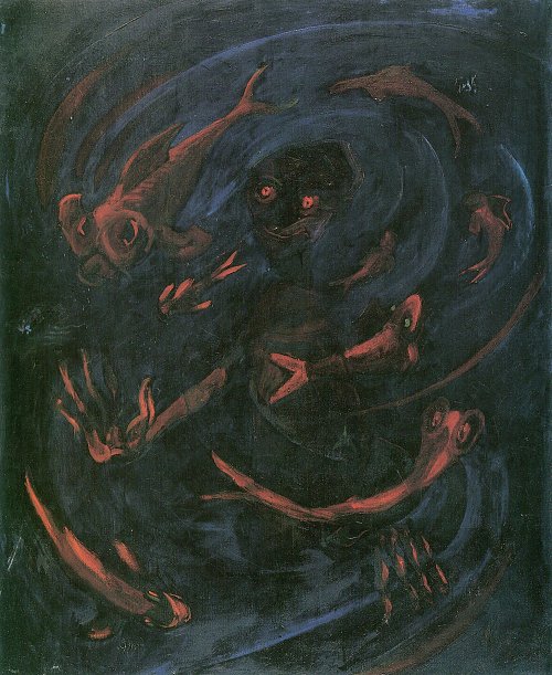 Walter Gramatte Der Traum von den Fischen Wandbild