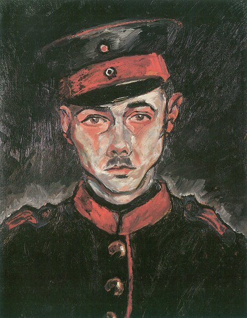 Walter Gramatte Selbstbildins mit weissem Gesicht Wandbild