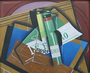 Juan Gris Die Bordeauxflasche Wandbild