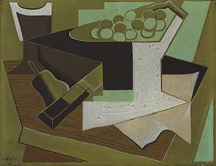 Juan Gris Grappe de raisin et poire Wandbild