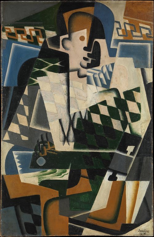 Juan Gris Harlequin with a Guitar Wandbild