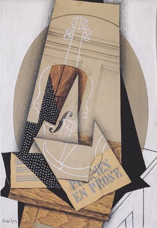 Juan Gris Komposition mit Violine Wandbild