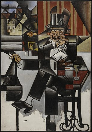 Juan Gris Man in a Cafe Wandbild