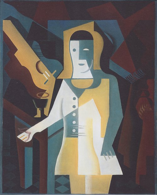 Juan Gris Pierrot Wandbild