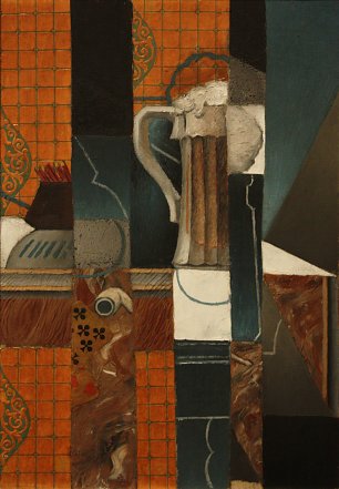 Juan Gris Playing Cards and Glass of Beer Wandbild