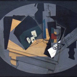 Juan-Gris-Spielkarten-und-Siphon