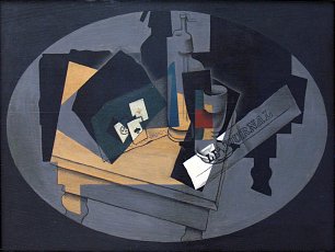 Juan Gris Spielkarten und Siphon Wandbild