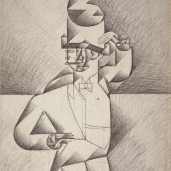 Juan-Gris-Study-for-man-in-a-cafe