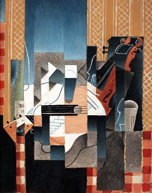 Juan Gris Violin and guitar Wandbild