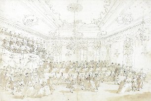 Francesco Guardi Das Konzert zu Ehren der Conti del Nord Wandbild