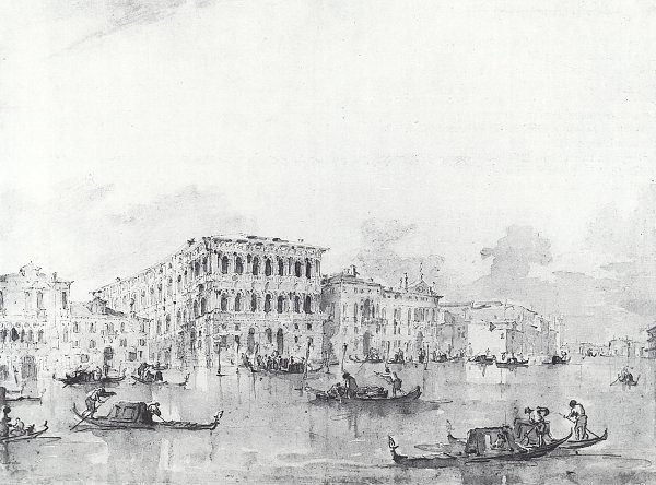 Francesco Guardi Der Canale Grande in Ca Presaro Wandbild