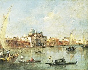 Francesco Guardi Giudecca mit Zitelle Wandbild