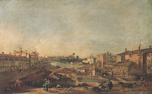 Francesco Guardi Veduta di Dolo Wandbild