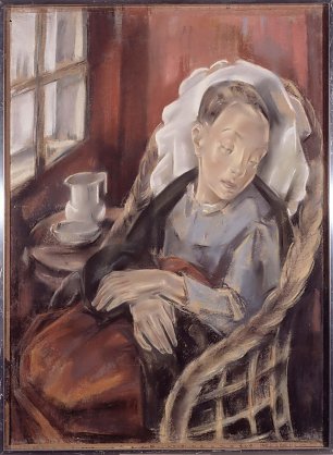 Maria Gutierrez Blanchard La convalescente Wandbild
