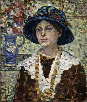 Maria Gutierrez Blanchard Portrait of a Girl Wandbild