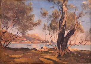 Henri Harpignies Arbres a Beaulieu Wandbild