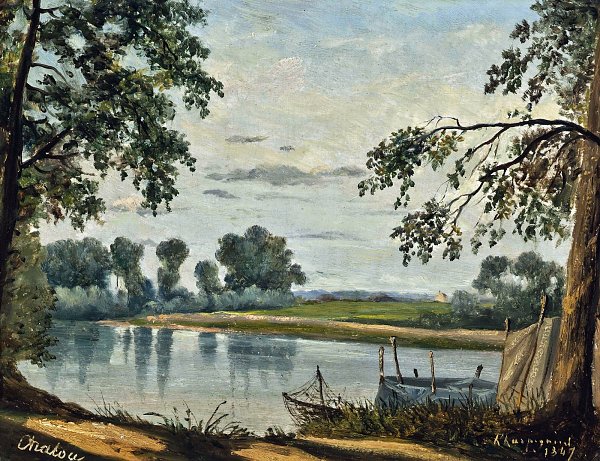 Henri Harpignies Chatou Wandbild