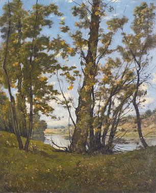 Henri Harpignies La loire a bonny Wandbild
