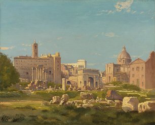 Henri Harpignies Le Forum romain Wandbild