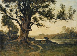 Henri Harpignies Le vieux Chene Wandbild