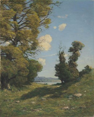 Henri Harpignies Souvenir de Dauphine Wandbild