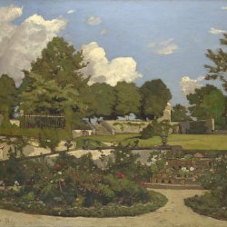 Henri-Harpignies-The-painters-garden-at-saint-prive