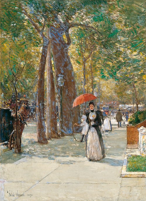 Childe Hassam Fifth Avenue at Washington Square New York Wandbild