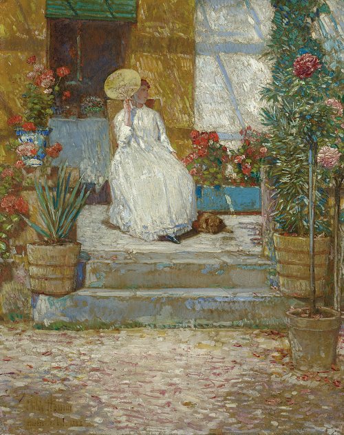 Childe Hassam In the sun Wandbild
