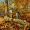 Childe-Hassam-Lumbering