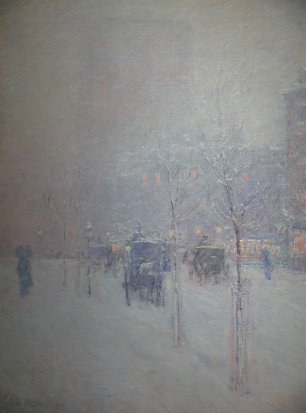 Childe Hassam New York late afternoon winter Wandbild