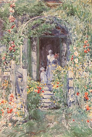 Childe Hassam The Garden in Glory Wandbild