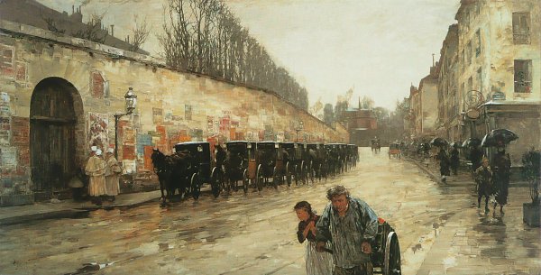 Childe Hassam Une averse Wandbild
