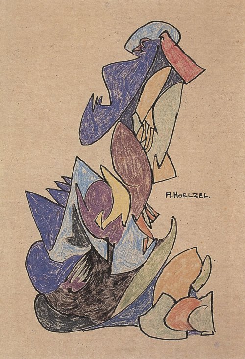 Adolf Hoelzel Paar am Wasser Wandbild