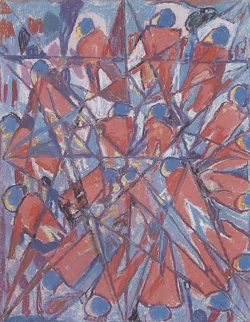 Adolf Hoelzel Vielfigurenprisma Wandbild
