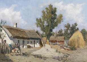Theodor von Hoermann Bauernhof Wandbild