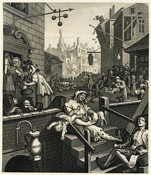 William Hogarth Gin Lane Wandbild