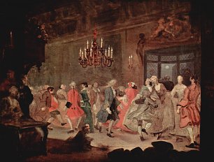 William Hogarth Glueckliche Hochzeit Wandbild