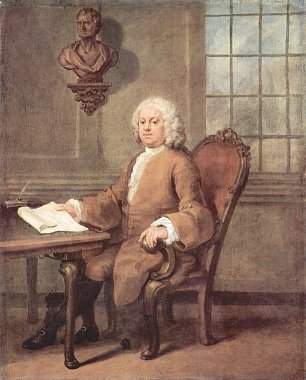 William Hogarth Portraet der Dr Benjamin Hoaldy Wandbild