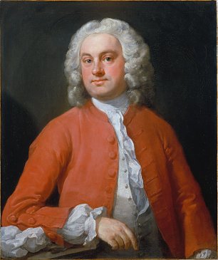 William Hogarth Portrait of a Man Wandbild
