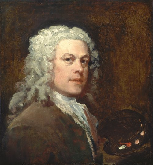William Hogarth Selfportrait Wandbild