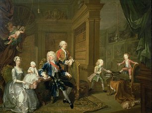 William Hogarth The Cholmondeley Family Wandbild