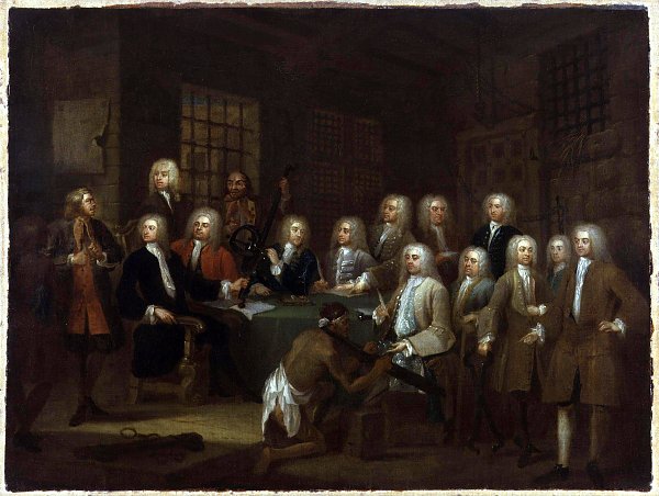 William Hogarth The Gaols Committee of the House of Commons Wandbild