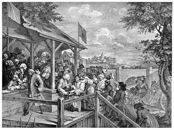 William Hogarth The Polling Wandbild
